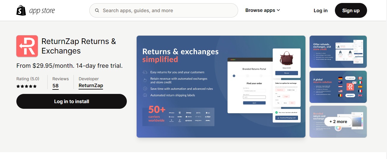 ReturnZap: Returns and Exchanges
